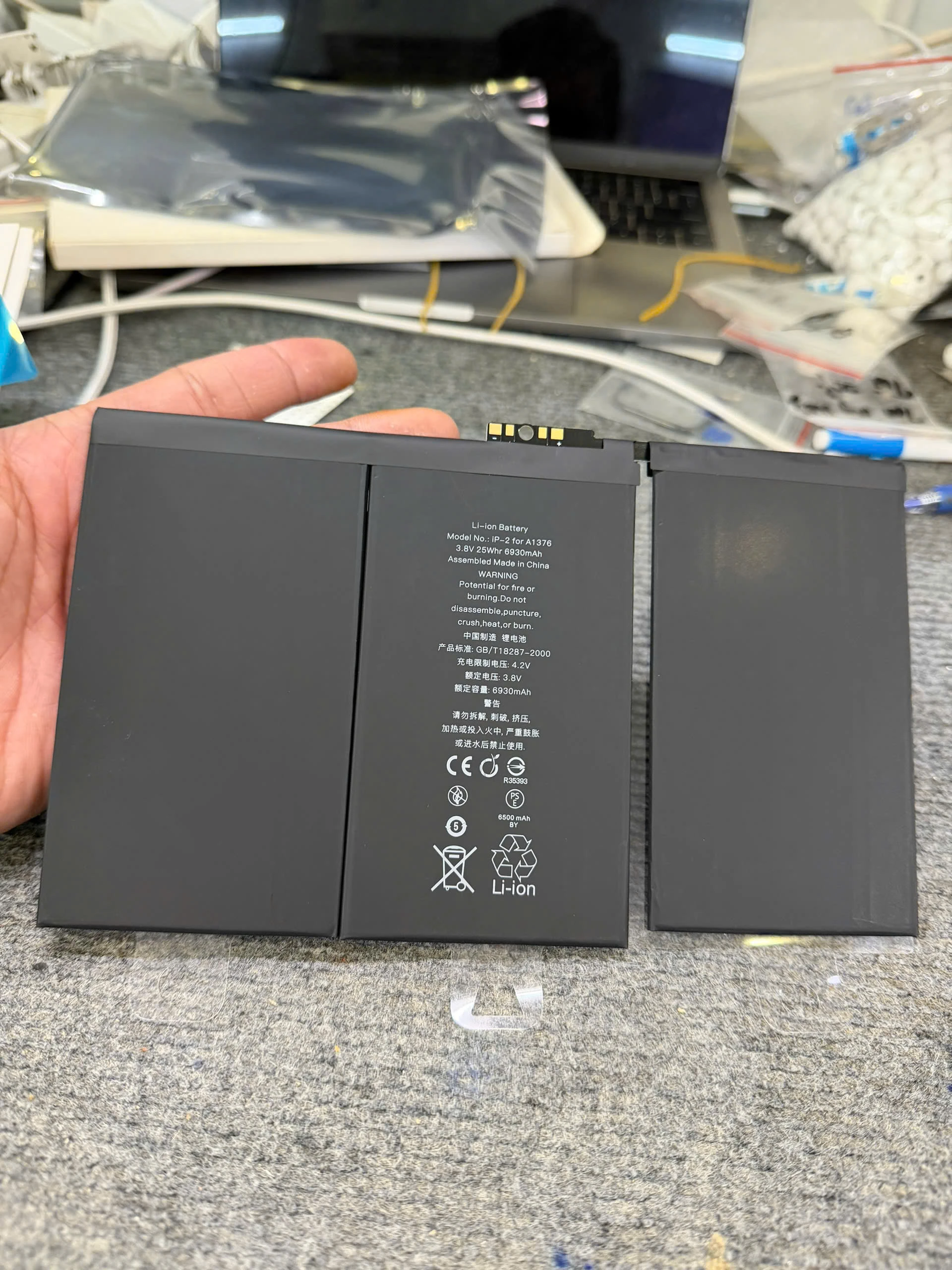 📌 Pin iPad 2 (Model A1395/A1396/A1397) – Dung lượng 6930mAh